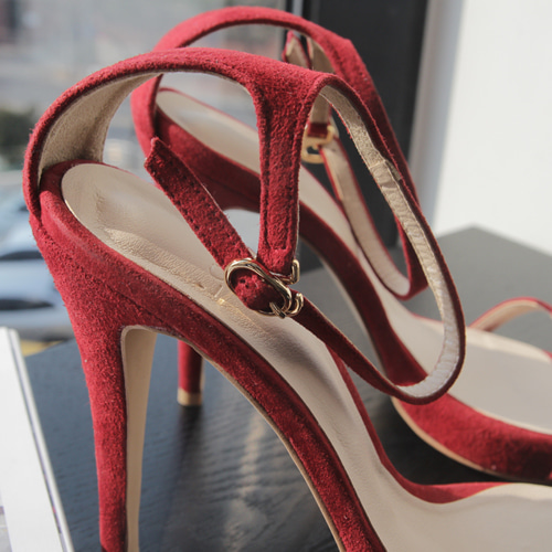 Red sandal heel