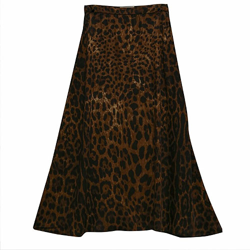 Silky leopard skirt 62000
