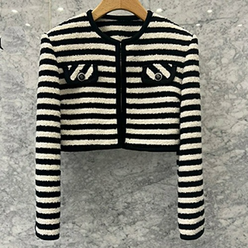 [Black label]Stripe crop jacket 리오더중 2주소요!