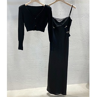 [수입]Dion lee lace dress (black/ cream ivory)