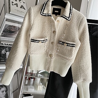 [수입]Tweed jacket &amp; cardigan 피팅세일110,000