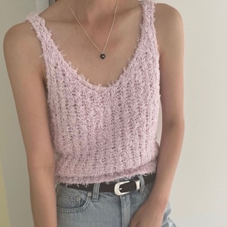 Summer v-neck knit sleeveless 핑크2주소요!!