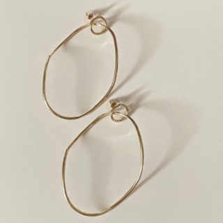 Unique gold earrings