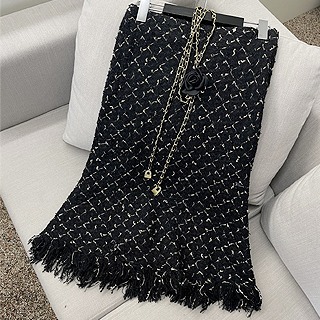 [수입]Couture fringe skirt (+Camellia chain belt set) 새상품세일 진행x 스몰인데 약간크게나왔어요 117000