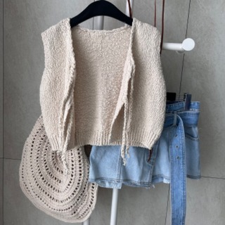 Two-way knit vest 피팅세일