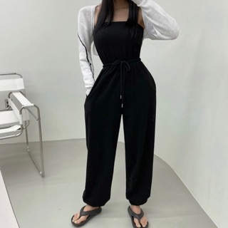 Top jumpsuit (black/ khaki) 6/28일부터 주문순차배송