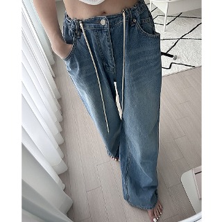 String wide jeans (남녀공용)